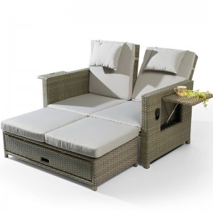 Vườn gấp ghế mây bằng mây