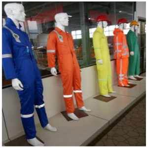 Quần yếm chống cháy nam C / N Quần áo chống cháy nồi hơi Quần áo bảo hộ lao động cho dầu và khí