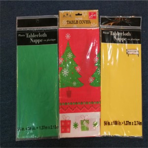 54x108 PVC Khăn trải bàn dùng một lần Khăn trải giường hình vuông màu sắc và hình tròn Trang trí nhà