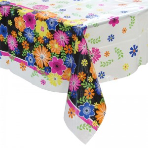 Bán buôn tùy chỉnh chúc mừng sinh nhật bên bàn trang trí khăn trải bàn