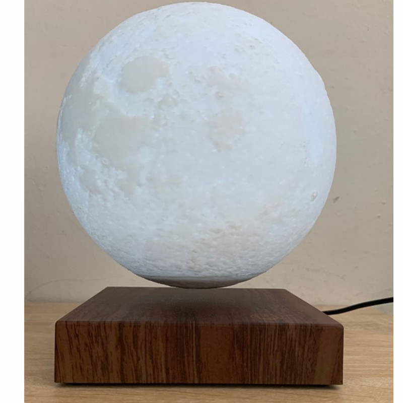 đèn từ mặt trăng bằng gỗ 6 inch đèn mặt trăng nổi cho quà tặng