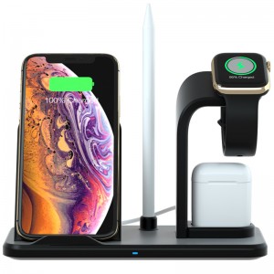 KPS-9303HC Bộ sạc không dây điện thoại 3l nhanh Qi 10W dành cho Iwatch và airpods