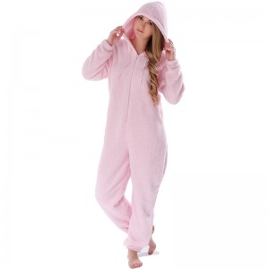 Bộ đồ ngủ dành cho người lớn Onesie màu hồng