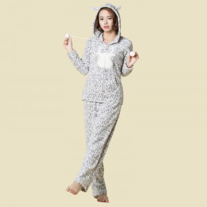 Phụ nữ in lông cừu Coral Pajama dành cho người lớn