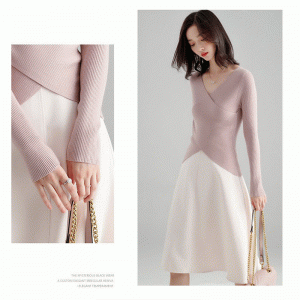 Áo len nữ cổ yếm 2019