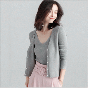 Ladies Fited Hai bộ áo len và áo len vest