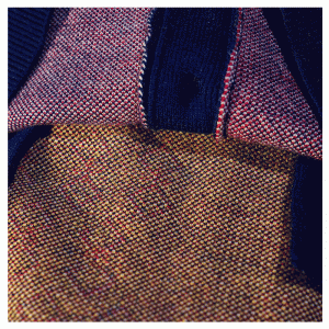 2019 Cộng với kích thước tương phản màu Jacquard mùa thu nữ cardigan đan áo len
