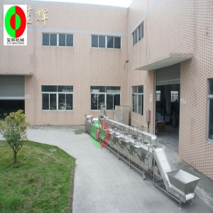 Dây chuyền sản xuất máy rửa rau / máy rửa rau đa chức năng / dây chuyền sản xuất chế biến rau sạch ba lớp