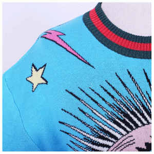 OEM Big Eye Jacquard Áo thun nữ tùy chỉnh 2018