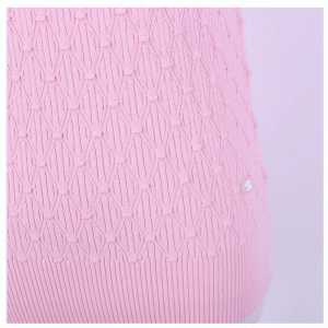 Áo lưới kim cương 2018 mùa hè ngắn tay áo dệt kim áo len nữ