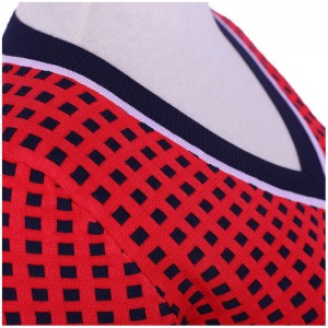 Áo khoác nữ công sở 2018 Các loại Váy lưới Jacquard Twinset Áo len