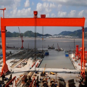 Cổng trục đôi Girder cho đóng tàu