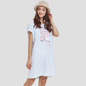 Áo thun nữ in dài đơn