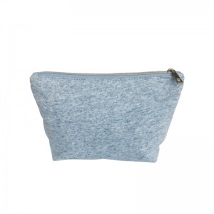 Túi mỹ phẩm tự nhiên và tái chế sợi Zipper