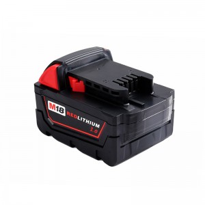 Pin lithium 18V 3000mAh thay thế pin khoan không dây cho Milwaukee 48-11-1840 M18