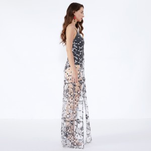 Váy sợi hoa mỏng gợi cảm trong suốt váy dạ hội tối đa JCGJ190315078