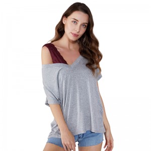 Thiết kế cổ áo không đối xứng Kiểu dáng áo hở lưng cho bé gái JCGJ190315080