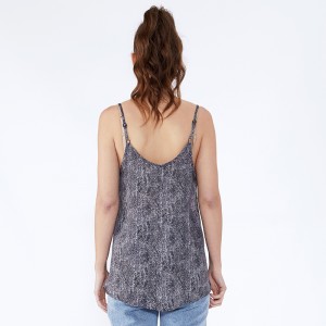 Đá cẩm thạch In Halter Off Shoulder Women Sexy Vest Tops JSDJ2515