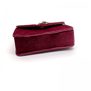 Chất liệu nhung Chuỗi vai Túi Corssbody Túi màu tay tùy chỉnh