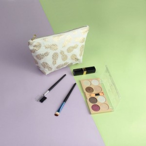 Twill 100% dứa sợi bán nóng túi mỹ phẩm