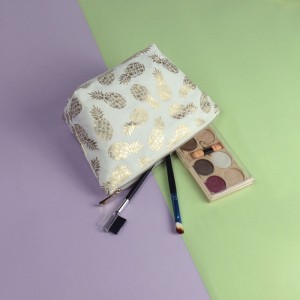 Twill 100% dứa sợi bán nóng túi mỹ phẩm