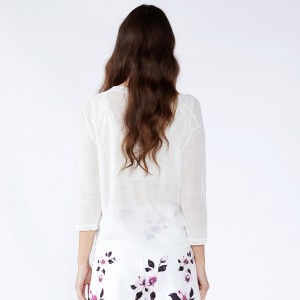 Phụ nữ trắng Hàn Quốc Hai mảnh Set Phụ nữ Quần áo dài tay áo