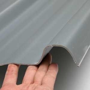 T940 Xám Cao Đỉnh ASA PVC UPVC Mái ngói Tấm lợp hình thang