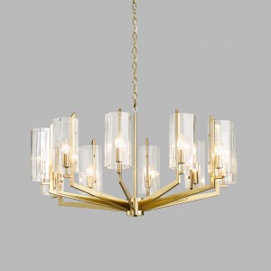 Đèn chùm kim loại Bắc Âu hiện đại Đèn chùm khí quyển sang trọng Km2132