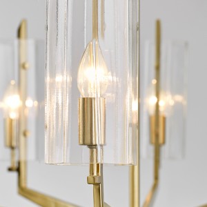 Đèn chùm kim loại Bắc Âu hiện đại Đèn chùm khí quyển sang trọng Km2132