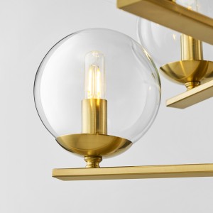 Thiết kế nghệ thuật hiện đại Phòng khách Thời trang Bóng đèn chùm thủy tinh Km2131