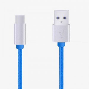 Cáp dữ liệu được bọc nylon loại C đến USB