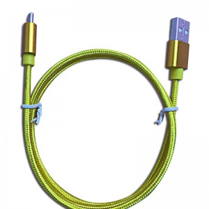 Cáp dữ liệu nylon màu tinh khiết Loại-C