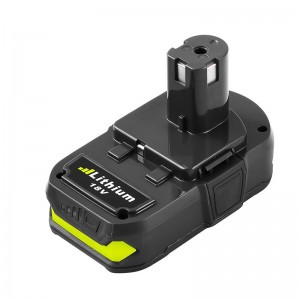 Đối với pin máy khoan thay thế Li-ion Ryobi P102, P103, P104 2000mAh 18V