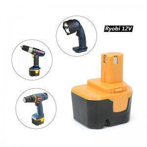 Pin công cụ không dây Ni-Cd 12V 1500mAh cho Ryobi 1400652, 1400652B