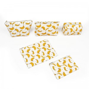 Tái chế Bannana Fiber Túi mỹ phẩm phổ biến