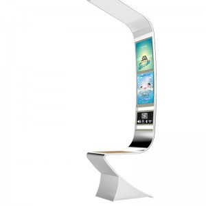 Đèn năng lượng mặt trời thông minh LED quảng cáo Hộp sạc điện thoại Ghế băng đô thị ngoài trời