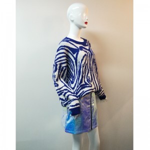 LADIES 'BLUE SWIRL IN JUMPER RLWS0011F