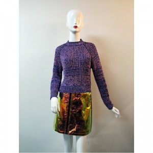 PURPLE CREW Cổ áo SWEATER RLWS0050F