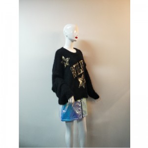 SWEATER BLACK STAR-IN RLWS0056F