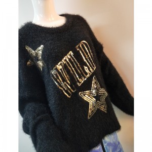 SWEATER BLACK STAR-IN RLWS0056F