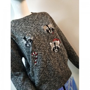 GRAY ANIMAL IN SWEATER RLWS0060F