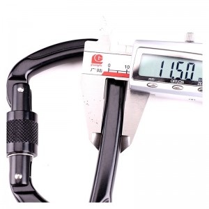 Hợp kim nhôm ngoài trời có khóa D khóa leo núi loại carabiner