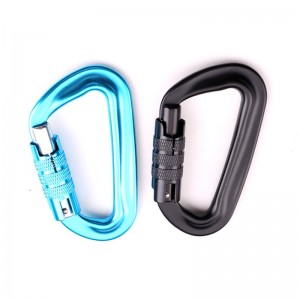 Móc ngoài trời leo núi cắm trại khóa chính carabiner đai ốc đa chức năng leo núi móc khóa leo núi khóa ngoài trời giảm tốc độ thiết bị khóa an toàn thăm dò lỗ loại d vít chính khóa hợp kim nhôm hàng ...