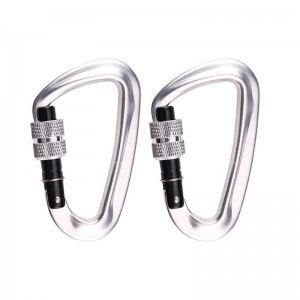 Đai ốc khóa chính của leo núi và cắm trại ngoài trời, carabiner, móc leo núi đa chức năng, khóa leo núi, thiết bị giảm tốc nhanh ngoài trời, khóa an toàn, lỗ thăm dò, khóa dây loại d, khóa chính, hợp ki...