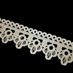 Chất lượng hàng đầu ren lụa lụa 2.1cm polyester viền ren