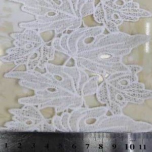 2 # ren lụa sữa ， Polyester / nylon nylon lace ren bông