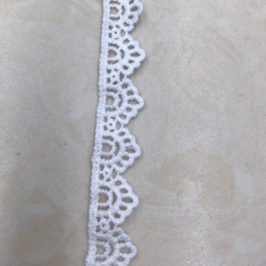 12 # ren lụa sữa ， Polyester / nylon nylon lace ren bông