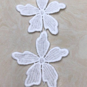 20 # ren lụa sữa ， Polyester / nylon nylon lace ren bông