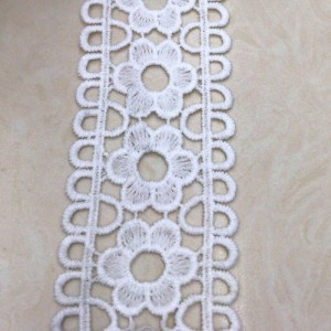 20 # ren lụa sữa ， Polyester / nylon nylon lace ren bông