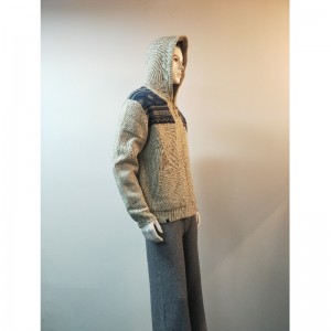 GRAY IN IN SWEATER COAT RLMS0077F
